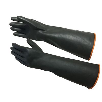 Làm dày Găng tay cao su hạng nặng Găng tay cao su siêu dài 45CM