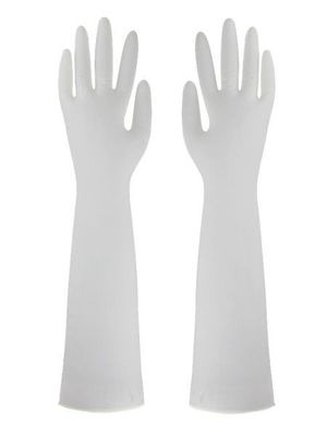 Độ dày 4 đến 6 Mil Găng tay chống dầu 50pcs Pack bảo vệ 16 inch găng tay nitrile dùng một lần để xử lý dầu và hóa chất công nghiệp