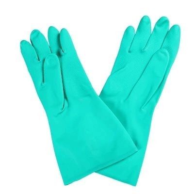 Đầu ngón tay có kết cấu Supper Nitrile Gloves màu xanh lá cây để mặc an toàn và thoải mái