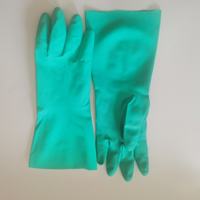 33Cm Green Nitrile Glove Houshold 15 Mil Chống hóa chất Sử dụng trong nhà bếp