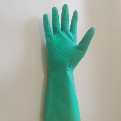 XXL 18mil Green Nitrile Glove Găng tay chống hóa chất Găng tay chống ma sát