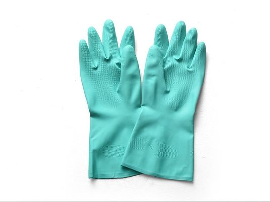 Lớp lót màu xanh lá cây Nitrile găng tay hóa trị liệu thử nghiệm găng tay dùng một lần bền phù hợp cho phòng thí nghiệm y tế công nghiệp