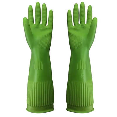 Găng tay bếp miễn phí cao su 38CM Găng tay chống hóa chất Găng tay rửa bát cực dài