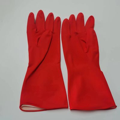 Găng tay gia dụng Latex S M L XL Chống hóa chất và thủng, cổ tay áo cuộn, chắc chắn và linh hoạt để bảo vệ gia đình