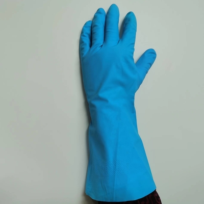 Chống dầu Xl Găng tay Nitrile Xanh 11 Mil Không khóa Lớp lót Găng tay Nitrile Hóa chất