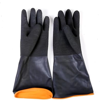 Găng tay cao su công nghiệp chống trơn trượt Găng tay cao su công nghiệp chống trượt 45Cm
