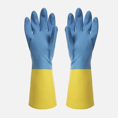Găng tay chống hóa chất Bicolor Neoprene Công nghiệp Chống dung môi