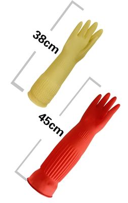 Găng tay làm sạch cao su latex thoải mái và linh hoạt, siêu dài - Giải pháp tối ưu cho nhu cầu làm sạch công nghiệp