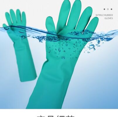 Nitrile Green Nitrile Gloves Free Latex CE chứng nhận găng tay bảo vệ bền phù hợp với phòng thí nghiệm công nghiệp y tế