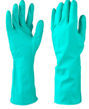 Latex Free Green Nitrile Hand Glove Ambidextrous Chemical Resistant Gloves Ideal for Medical Food Handling and Industrial