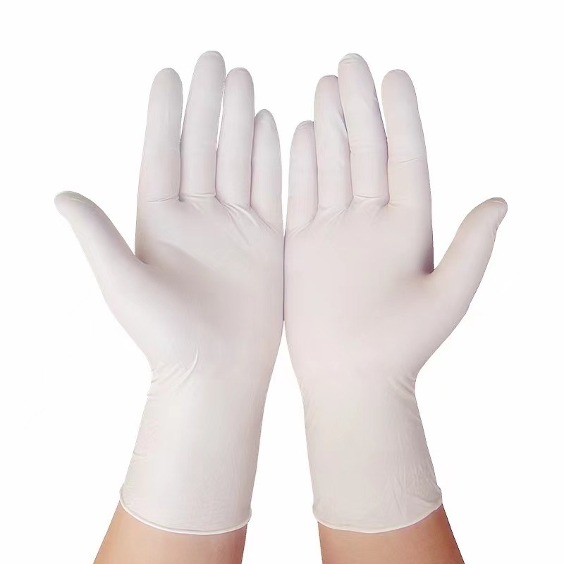 Găng tay Nitrile dùng một lần, hạn sử dụng 4 năm, cỡ lớn, không bột, bề mặt có vân, găng tay bảo vệ y tế